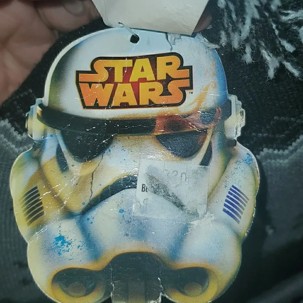 Disney Star Wars Black Gray and White Beanie